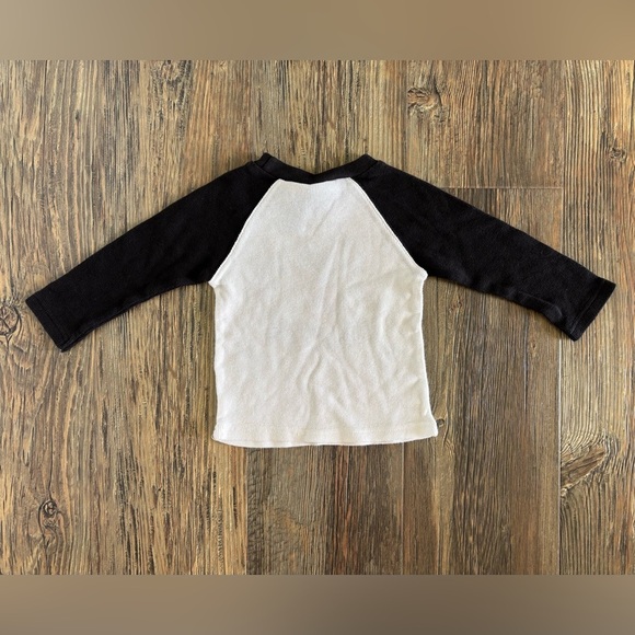 Vtg Wonderful World Of Disney Raglan Waffle Knit L/S Shirt Size 24 Months Mickey - Picture 2 of 4